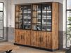 OBI Bibliothèque OBI 8 portes bois tropix