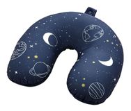 Moses. Fernweh 2-in-1 nekkussen Cosmos, kussen en nekrol in één voor op reis, multifunctioneel reiskussen voor onderweg, blauw