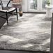 Safavieh Retro Collection RET2693-8479 tafelloper, abstract, donkergrijs en lichtgrijs modern 4' x 6' grijs/ivoor