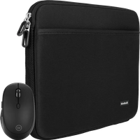 BlueBuilt Laptophoes 36 cm 15 inch S Zwart + Draadloze Muis