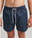 Superdry Gerecyclede zwemshort Heren Mix Match Navy Paisley Print