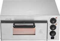 VEVOR Commerciële Pizzaoven - Roestvrij Staal - Elektrisch - 50-350℃