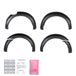 Oneway Set spatbordverbreders (Fender Flares) compatibel met Ford Ranger T6/T7/T8 2012-2022 (met Tape) - Matzwart