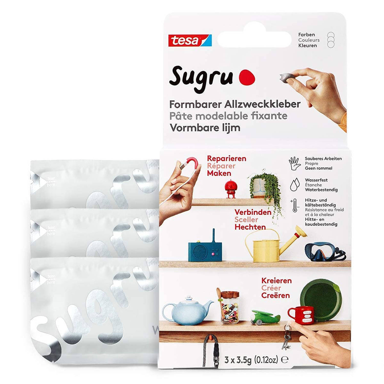 tesa tesa® sugru 3 wit