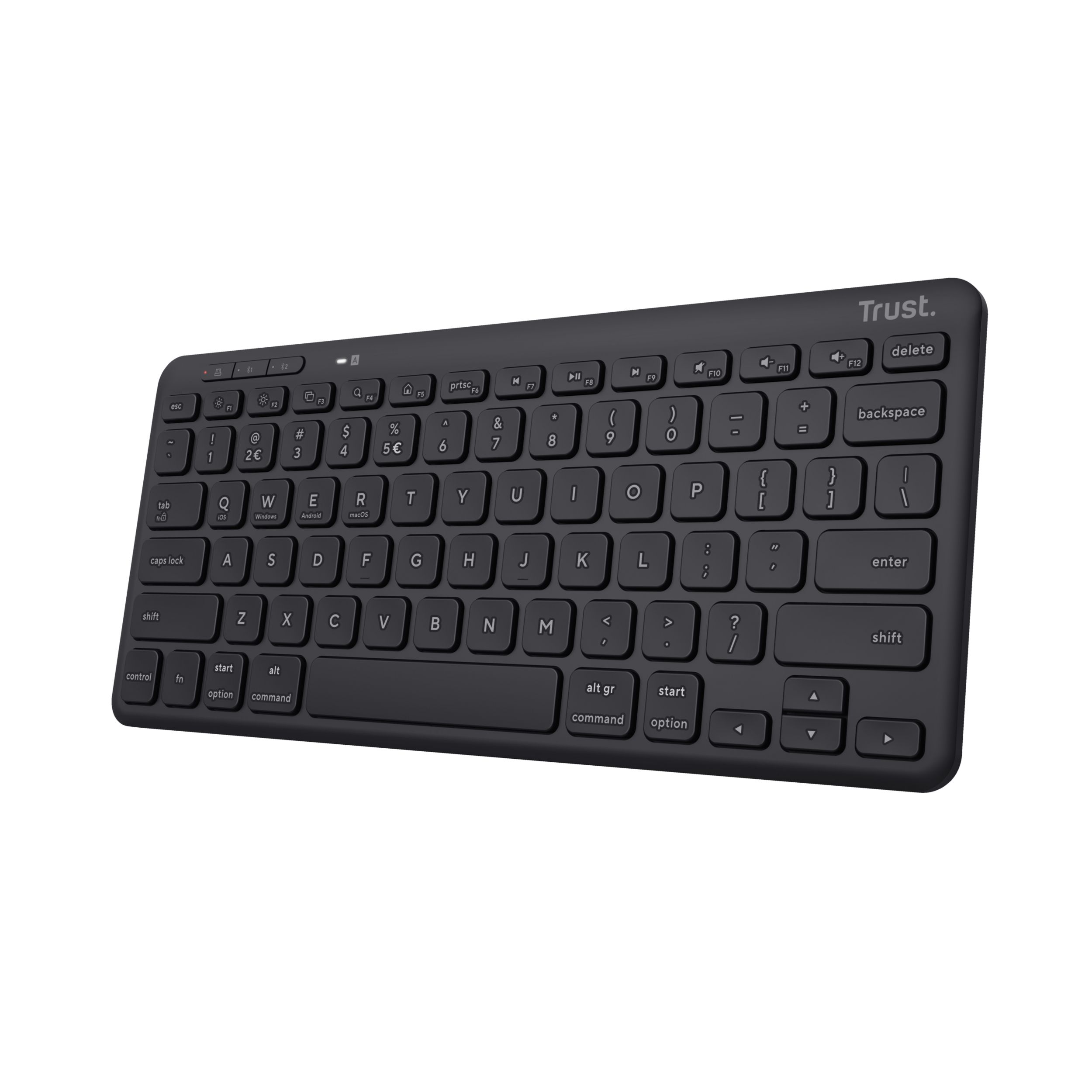 Trust Lyra - Mini Wireless Keyboard - QWERTY Spanish - Black