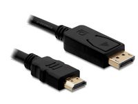 DeLOCK Displayport/HDMI, 1m, zwart