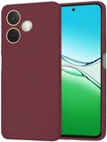 Techsuit Hoesje geschikt voor Oppo A5 Pro - Soft Flex Silicone Back Cover - Plum Red