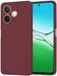 Techsuit Hoesje geschikt voor Oppo A5 Pro - Soft Flex Silicone Back Cover - Plum Red