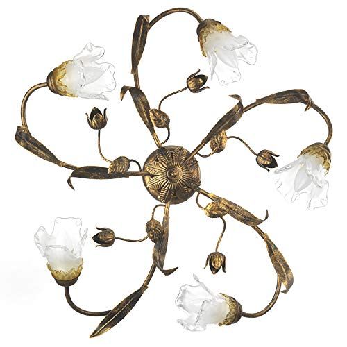 ONLI Plafondlamp Arianna - 5 lampen - brons