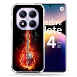 Cokitec Versterkte Hoes voor Xiaomi Redmi Note 14 Pro 5G Muziek Elektrische Gitaar