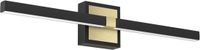 Eglo Peguera Wandlamp - LED - 60 cm - Zwart/Goud - Badkamer - Spiegellamp