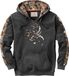 Legendary Whitetails Hoodie voor heren met camouflageprint, middelzwaar, V-hals, pullover sweatshirt