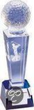 Longridge Bol Golf Trofee Crystal-Etch Kristal Transparant