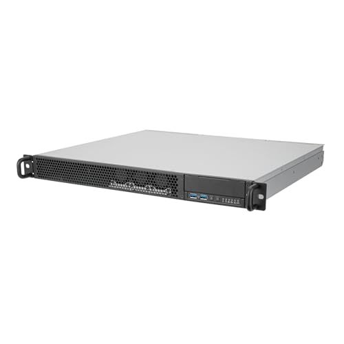 Silverstone RM100-1U rackmount serverbehuizing met ATX-moederbord ondersteuning en omkeerbaar I/O-module-ontwerp, SST-RM100