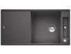 BLANCO AXIA III XL 6 S-F, SILGRANIT® PuraDur®, felsgrijs, omkeerbaar, met afvoerbediening, inclusief houten snijplank