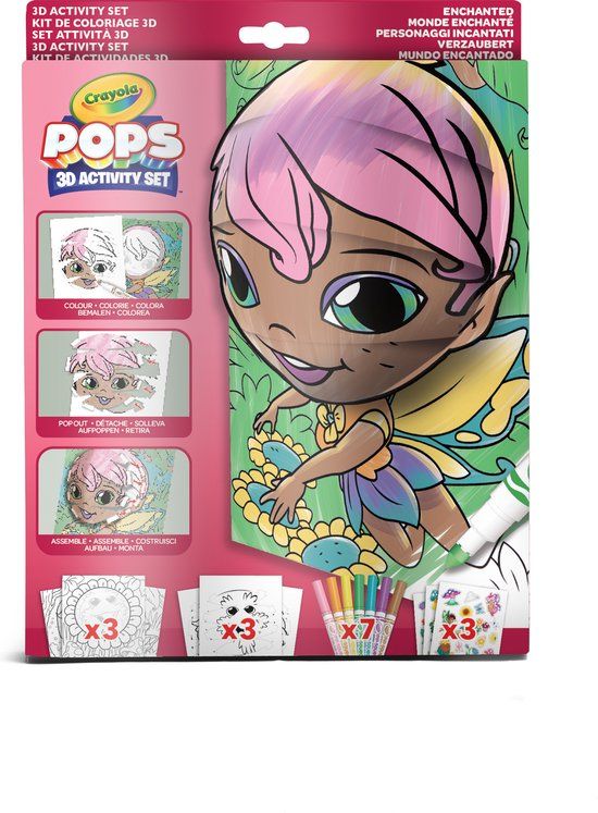 Crayola POPS - Hobbypakket - 3D-Activiteiten Voor Kinderen - Betoverde Personages