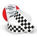 4R Quattroerre.it 10218 Checks Trim Stripes geruite plakstrips, zwart en wit, 1 stuk, 5 x 99 cm