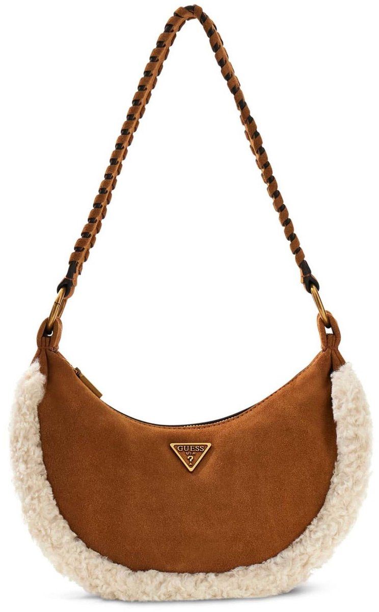 GUESS Amita Hobo Bag Cognac Lichtbruin