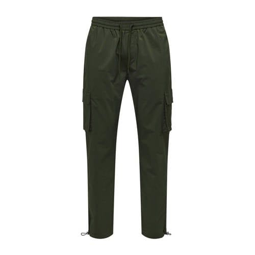 ONLY & SONS slim fit cargo broek ONSCOMMON rosin