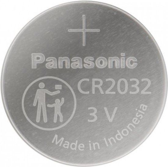 Panasonic CR2032 225mAh 3V Lithium Knoopcelbatterij - 1 stuk