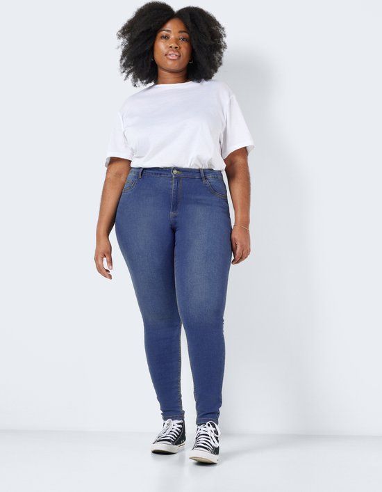 NOISY MAY NMCALLIE HW JEANS Curve - Medium Blue Denim - W48/L32