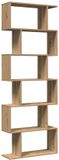 vidaXL Kamerscherm / boekenkast 6-laags 70x24x193 cm hout artisanaal