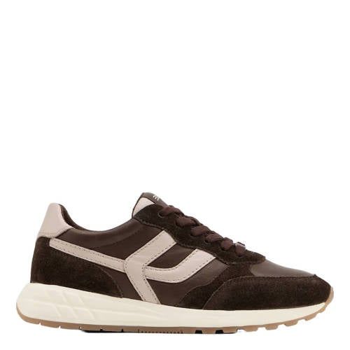 ESPRIT leren sneakers - bruin