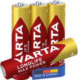 Varta Longlife Max Power Alkaline Batterijen AAA - 2 x 4 stuks - Voordeelverpakking