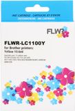 FLWR - Brother LC-1100Y geel XL cartouche