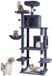 Ibenzoa® Poteau griffoir pour chat, 174 cm, gris foncé