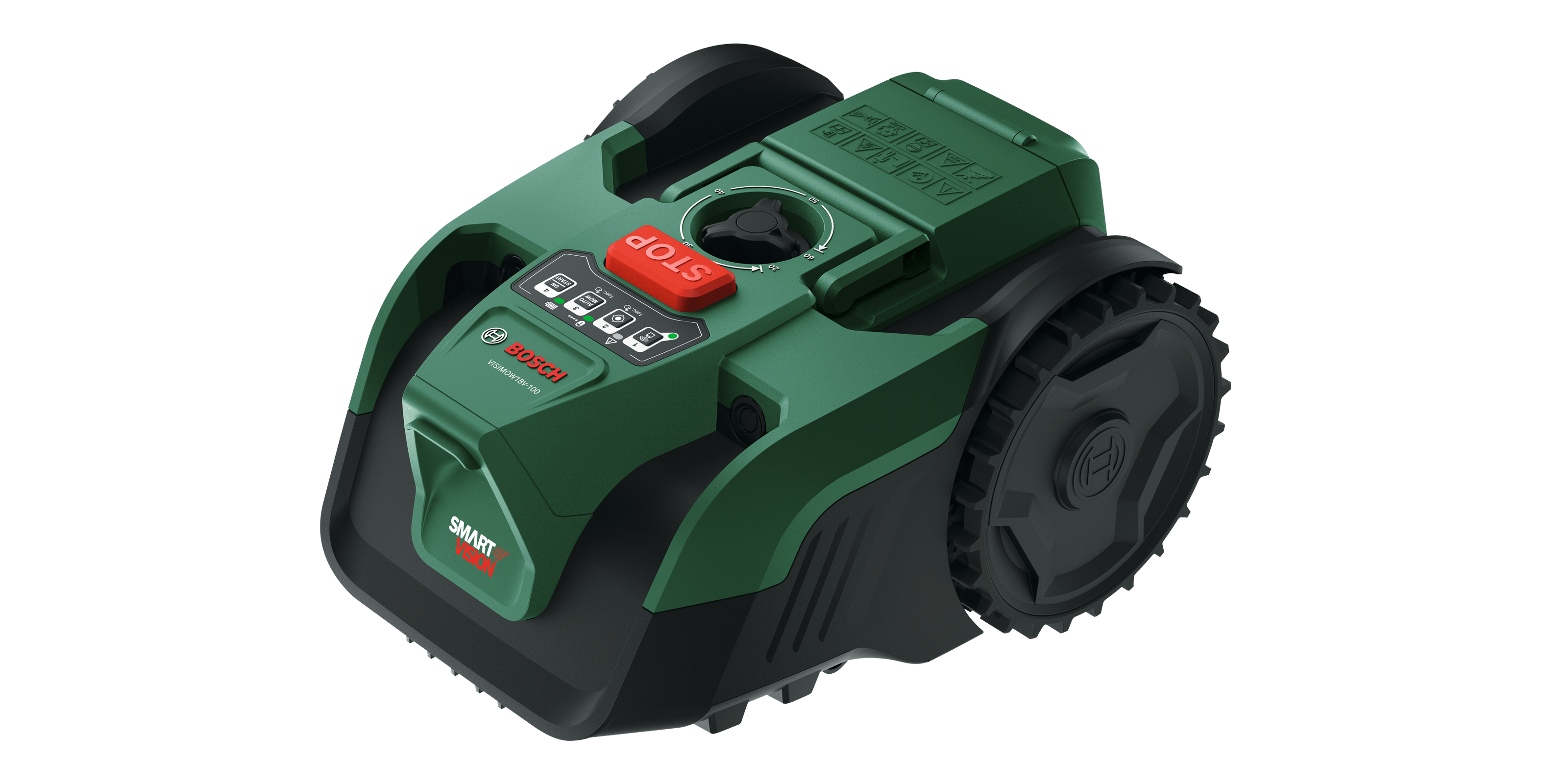 Bosch Groen Robotmaaier VISIMOW18V-100 | 1 x 4,0 Ah accu en oplader - 06008E1000