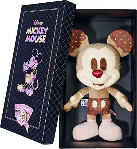 Simba 6315870311 Disney Softijs Mickey Mouse, Juni Editie, Exclusief voor Amazon, 35 cm Pluche Figuur in Geschenkdoos, Speciale Editie, Verzamelobject