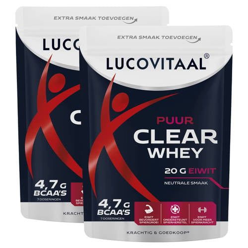 Lucovitaal Clear Whey Duopack Puur