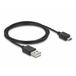 Delock 64212 HDMI / USB-C / USB-micro-B Adapter [1x HDMI-stekker - 1x USB-C bus, Micro-USB-bus] Zwart 0.18 m