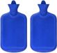 Merkloos / Sans marque Billiet - Vanlaere 2x Stuks warmwater kruiken blauw 2 liter