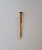 Hoenderdaal Fasteners Hoenderdaal Houtschroef Messing Blank PK ZS DIN97 4.5x20 mm (10 Stuks)