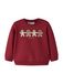 NAME IT Sweatshirt 'NBNRular' beige / lichtbruin / purper / wit