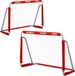 Relaxdays Voetbaldoeltjes - Set van 2 - 110 x 150 cm - Kinderen en Volwassenen - Met Net - Metaal