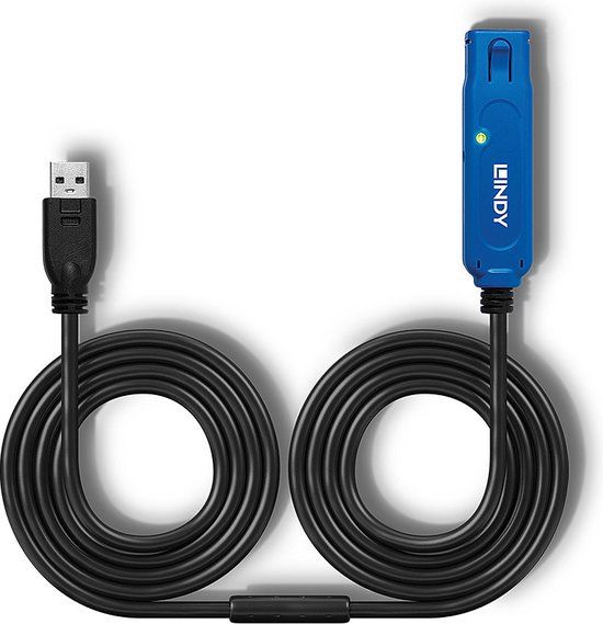 Lindy USB 3.0 Active Extension Cable - 8m - Black