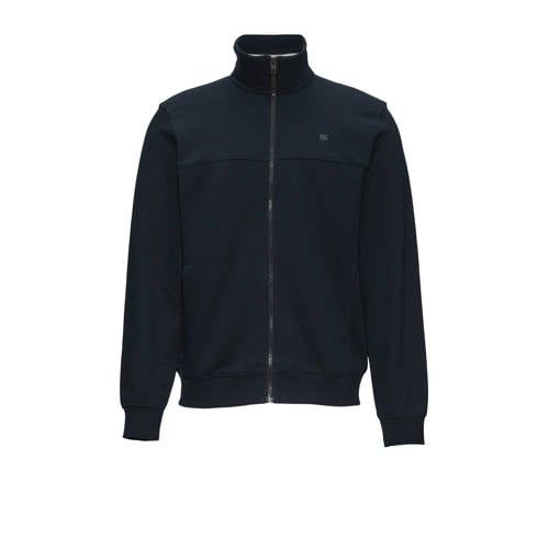 s.Oliver sweatvest met logo donkerblauw