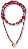 Bonnie Studios ketting Funky bordeauxrood