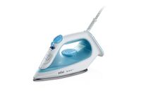 Braun TexStyle 1 SI1029BL strijkijzer met antiaanbaklaag, 120 g/min stoomstoot, decalc & sproeifunctie, snelle opwarming (35 s), geschikt voor kraan, EcoMode, tank 220 ml, 1900 W, blauw