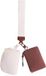 Allecta - Bracelet Portefeuilles pour Femmes, Portefeuille Porte-clés Mini Zip, Portefeuille Pochette Double Amovible Petit Sac à Clés Mignon, Marron et Beige