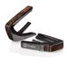THALIA Zwart Chrome Afwerking Capo met Tennessee Whisky Wing Inlay