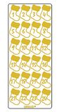Ursus 593000124 - Creatieve adventskalenderstickers, laarzen, goud, 5 vellen stickers met cijfers van 1 tot 24, zelfklevend, gemakkelijk te verwijderen, om kalenders te genummeren