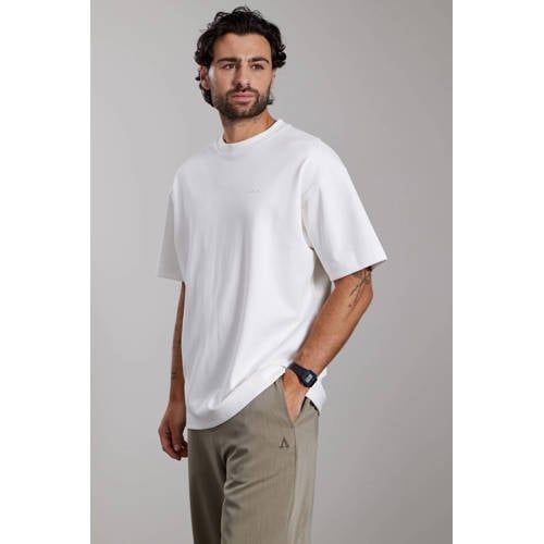 Aeden oversized T-shirt met backprint wit