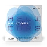 D'Addario Helicore Viool Single A Snaar, 1/8 Schaal, Medium Spanning