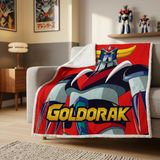 Goldorak Fleece deken Rood - 130 x 170 cm - Sherpa