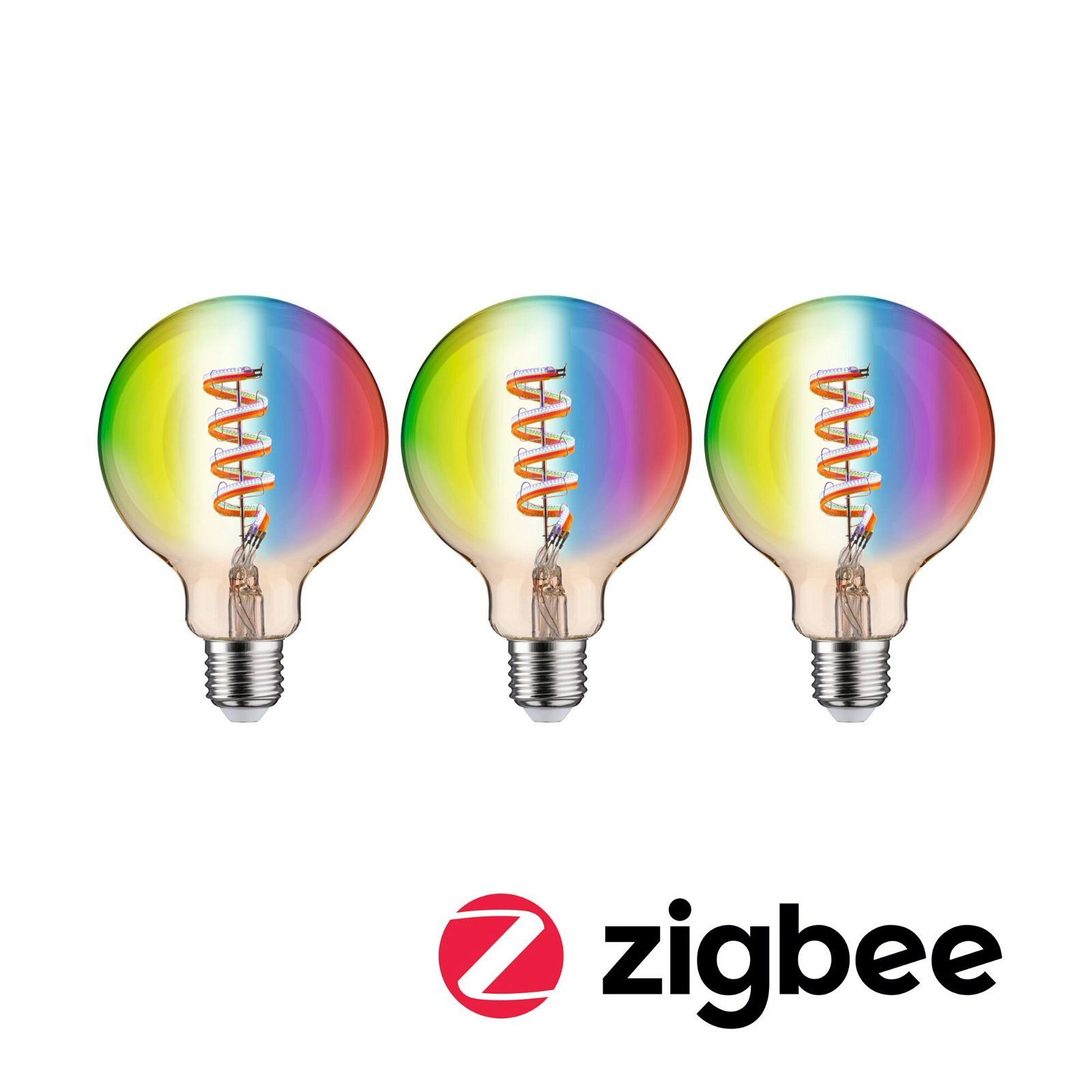 Paulmann Smart Home LED Globe G95 E27 - RGBW - 3x470lm - Gold