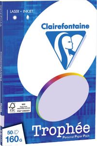 Clairefontaine Papier Lila 160 grams A4 (50 vel)